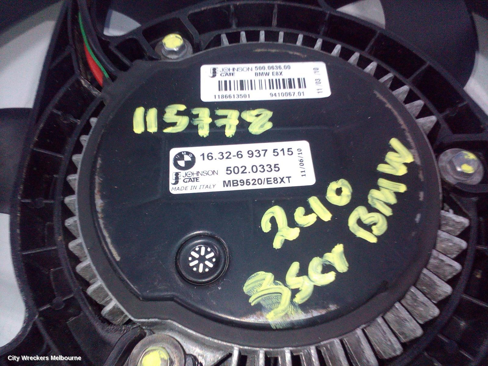 BMW 3 SERIES FAN, RADIATOR FAN, 2.0, M47N2/N47/N47N, DIESEL, 400W, AUTO T/M, E90/E91/E92/E93, 03/2005 - 09/2013