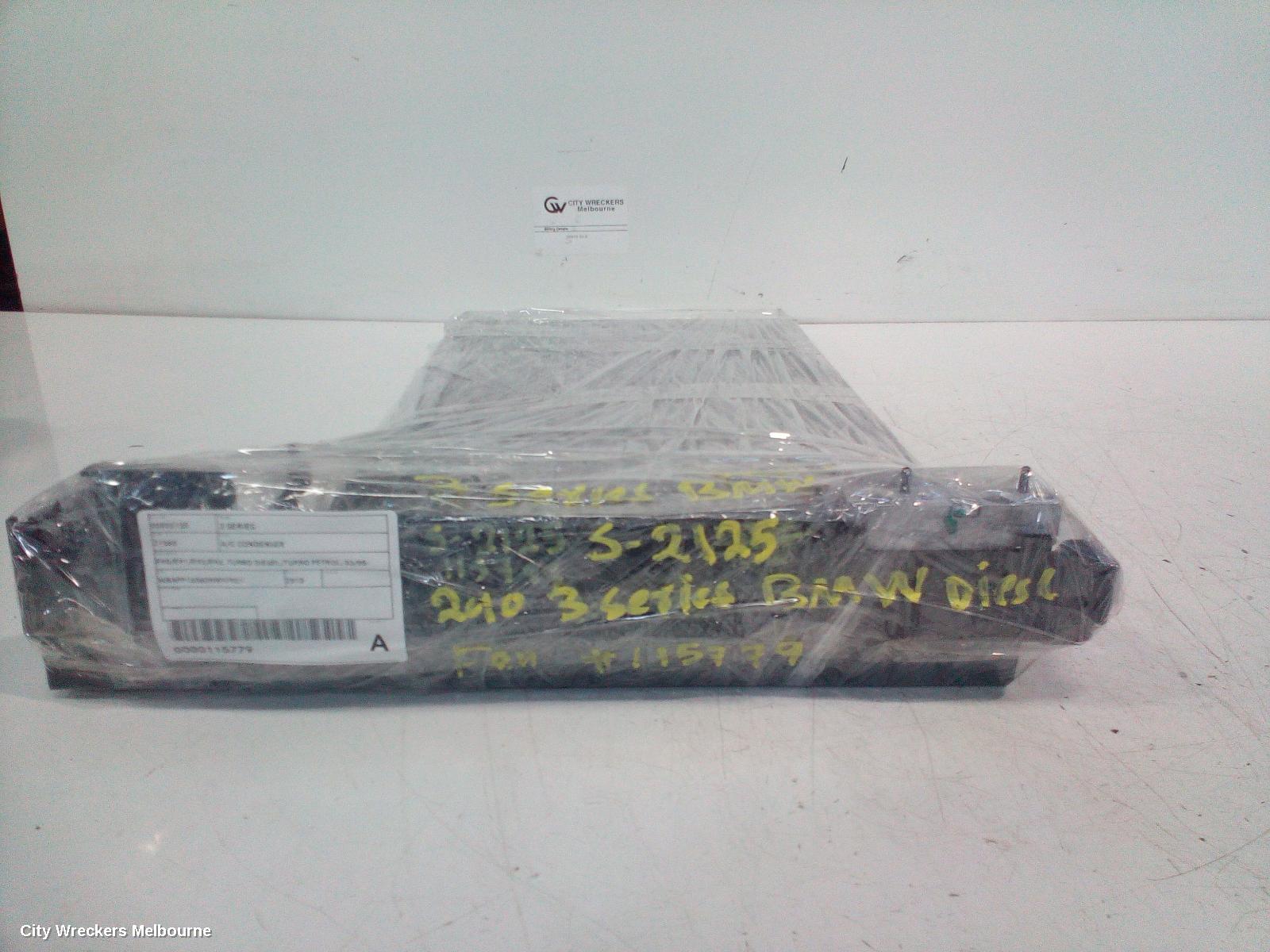BMW 3 SERIES A/C CONDENSER, E90/E91/E92/E93, TURBO DIESEL/TURBO PETROL, 03/2005 - 09/2013