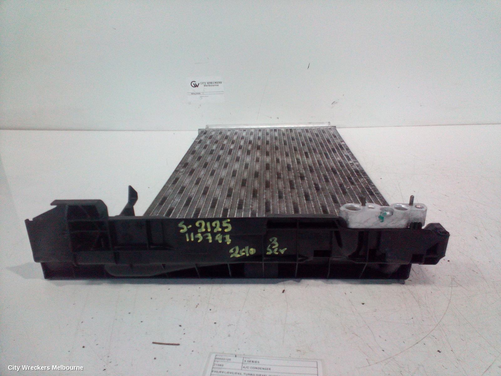 BMW 3 SERIES A/C CONDENSER, E90/E91/E92/E93, TURBO DIESEL/TURBO PETROL, 03/2005 - 09/2013