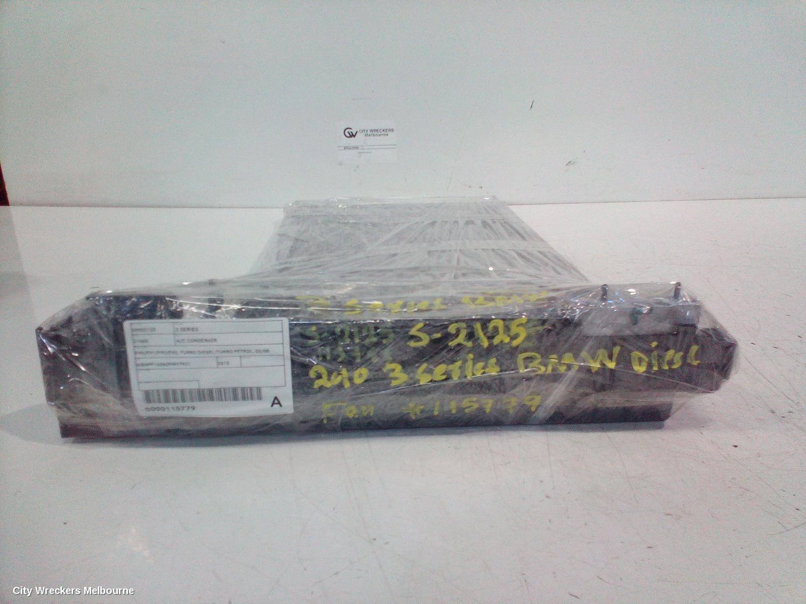 BMW 3 SERIES A/C CONDENSER, E90/E91/E92/E93, TURBO DIESEL/TURBO PETROL, 03/2005 - 09/2013