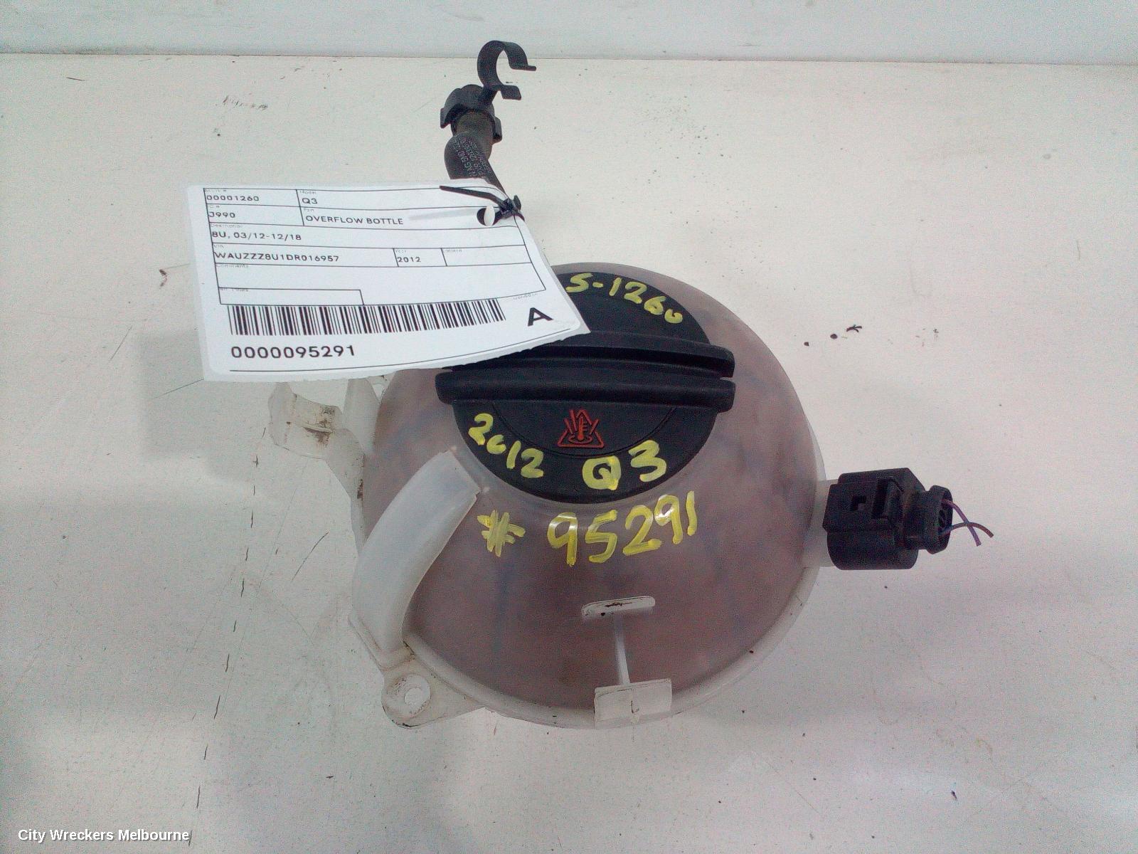 AUDI Q3 OVERFLOW BOTTLE, 8U, 03/2012 - 12/2018