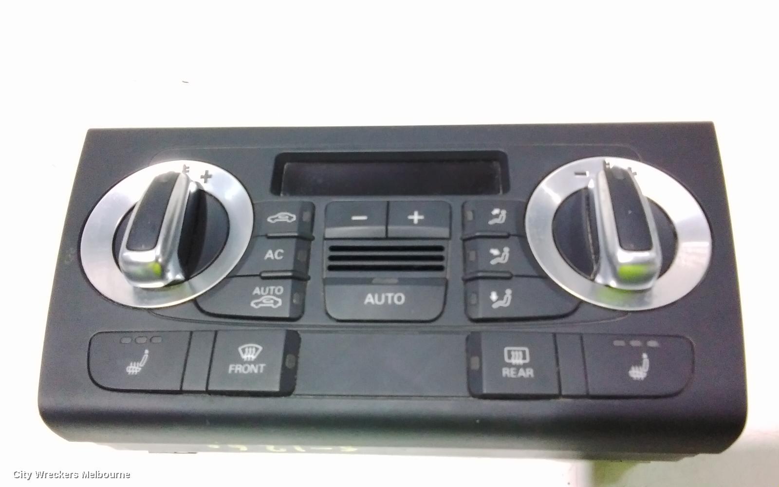 AUDI Q3 HEATER/AC CONTROLS, CLIMATE CONTROL TYPE, W/ SEAT HEATER, 8U, 03/2012 - 05/2013