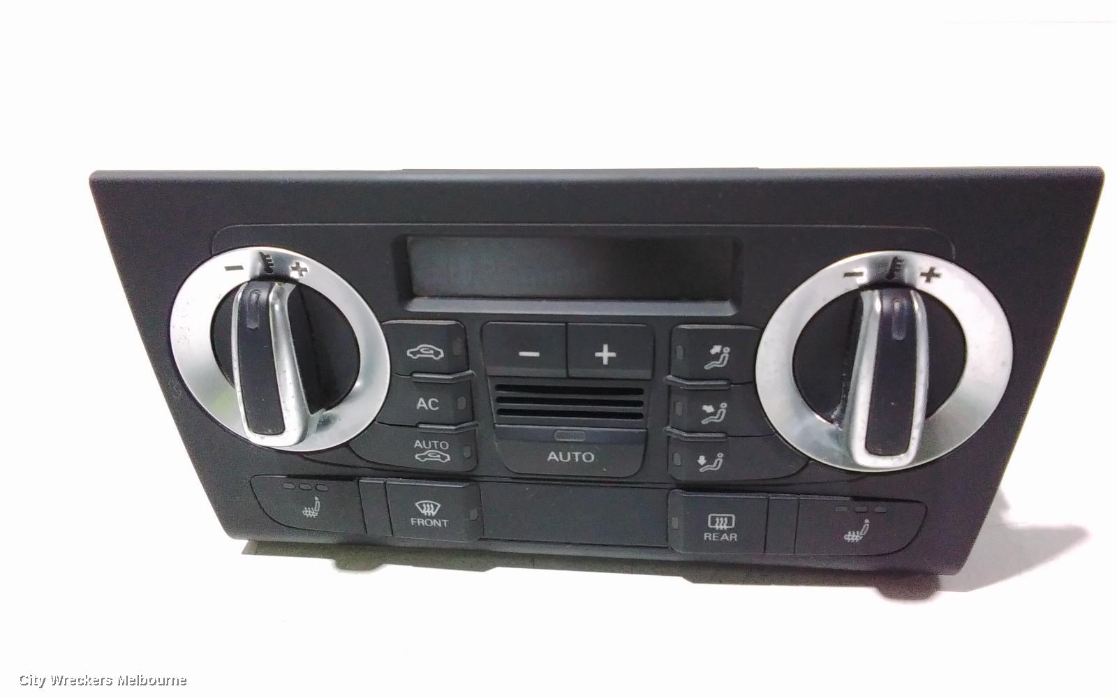 AUDI Q3 HEATER/AC CONTROLS, CLIMATE CONTROL TYPE, W/ SEAT HEATER, 8U, 03/2012 - 05/2013