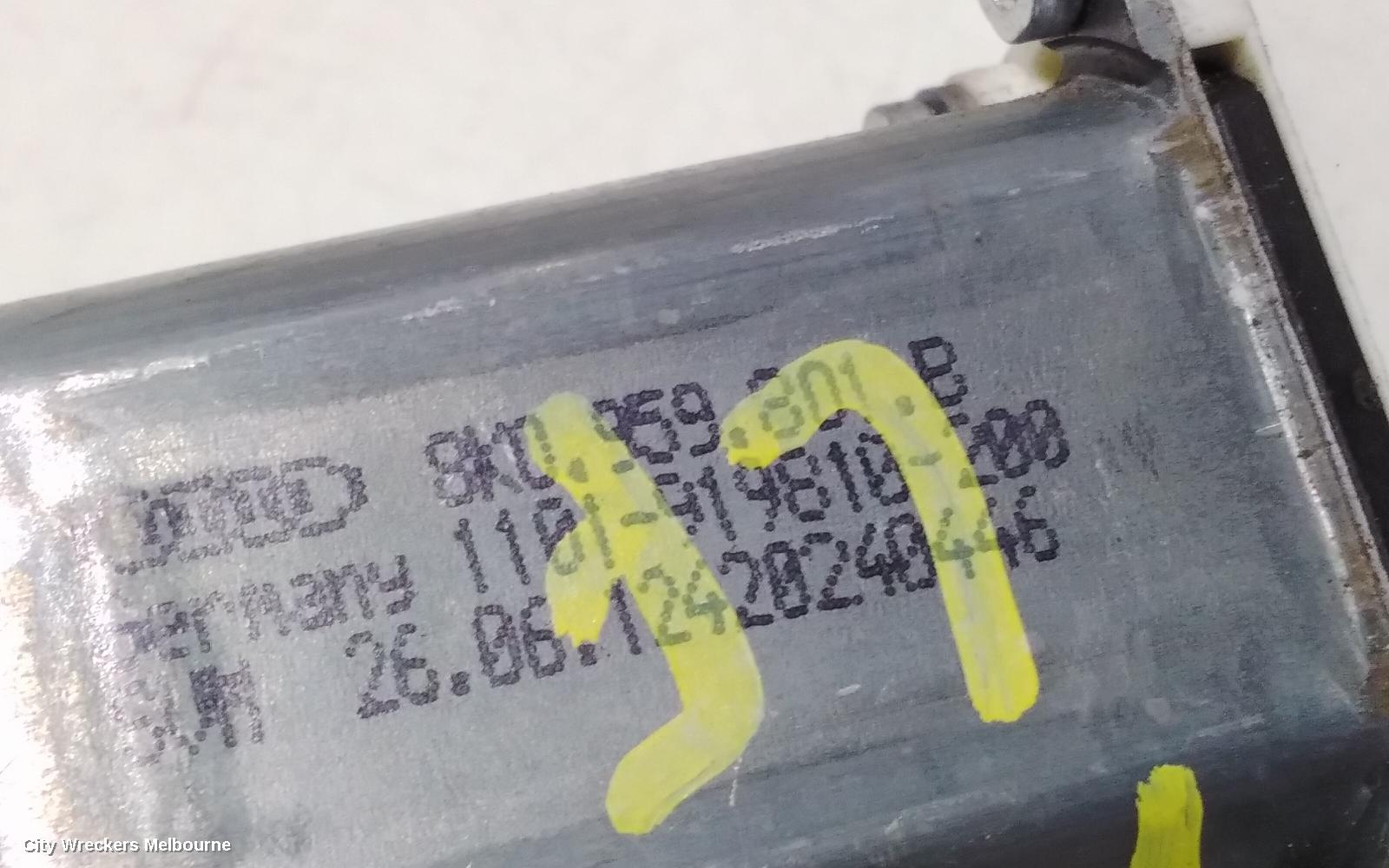 AUDI Q3 LEFT FRONT WINDOW REG/MOTOR, 8U, 03/2012 - 12/2018