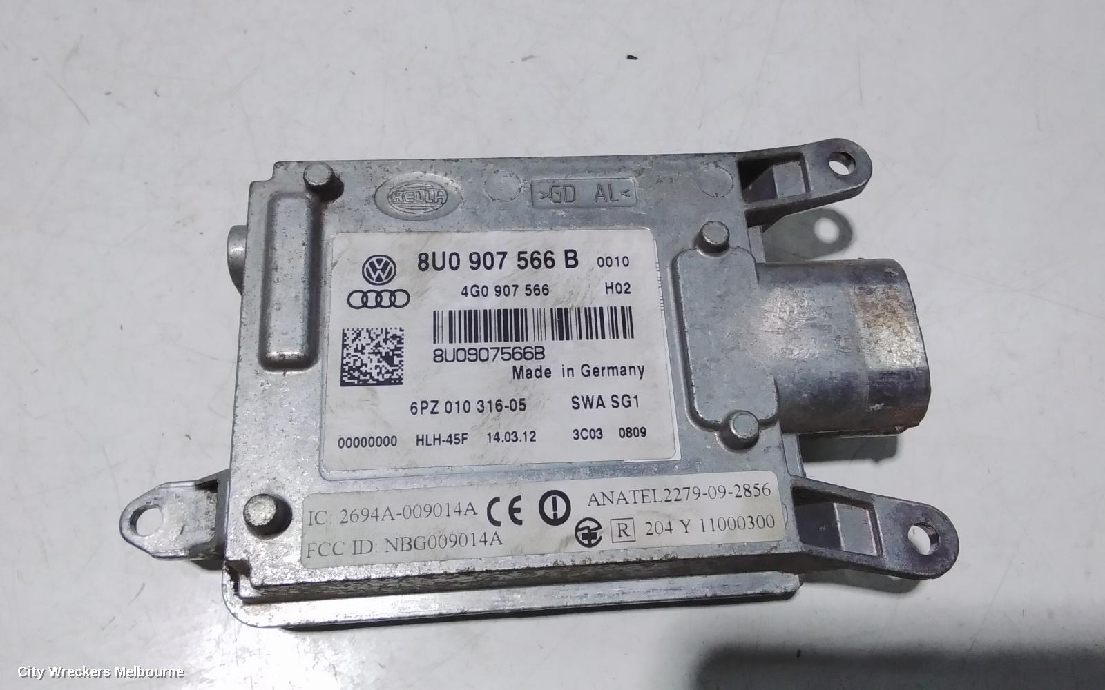 AUDI Q3, 8U, 03/2012 - 12/2018, RHR BLIND SPOT RADAR 8T0-907-566-B: 95311
