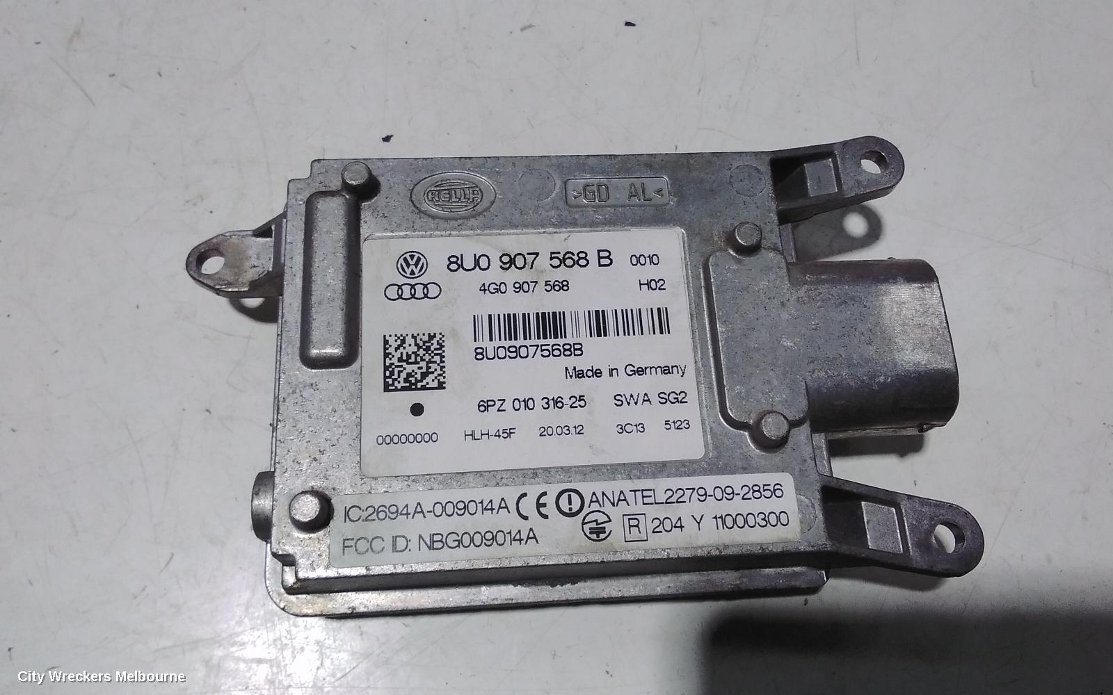 AUDI Q3, 8U, 03/2012 - 12/2018, LHR BLIND SPOT RADAR 8T0-907-566-B: 95312
