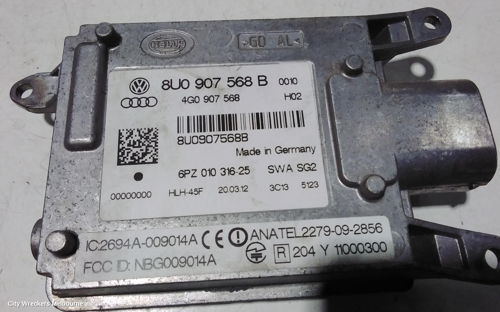 AUDI Q3, 8U, 03/2012 - 12/2018, LHR BLIND SPOT RADAR 8T0-907-566-B: 95312