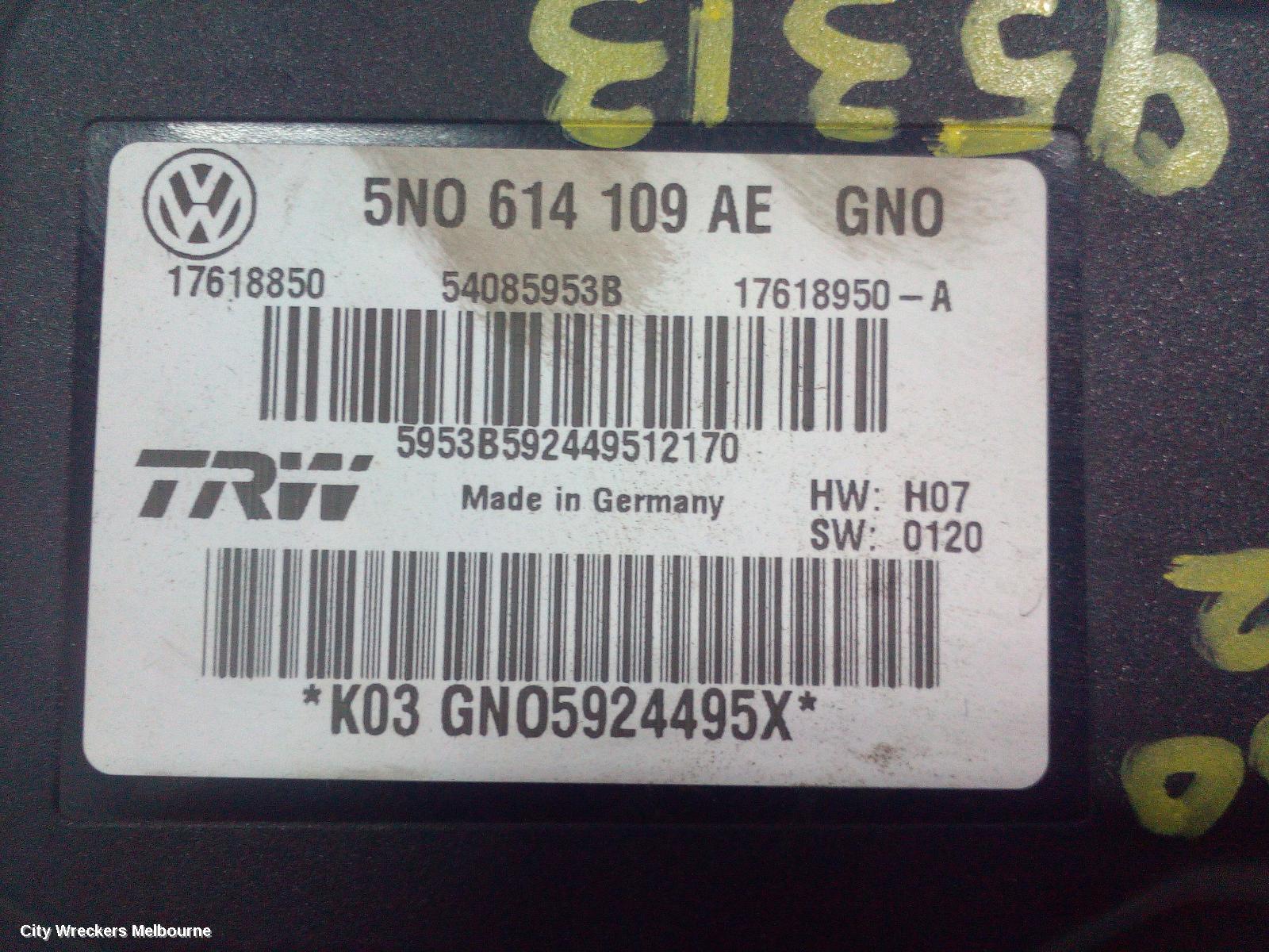 AUDI Q3 ABS PUMP/MODULATOR, P/N 5N0614109AE, 8U, 03/2012 - 12/2018