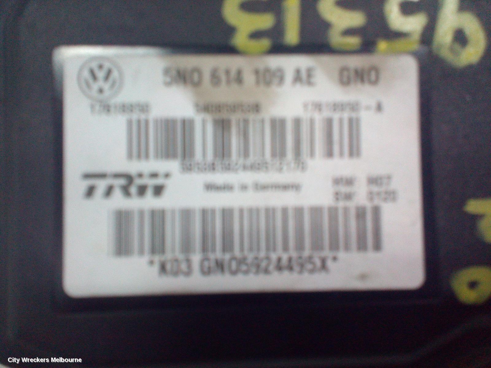 AUDI Q3 ABS PUMP/MODULATOR, P/N 5N0614109AE, 8U, 03/2012 - 12/2018