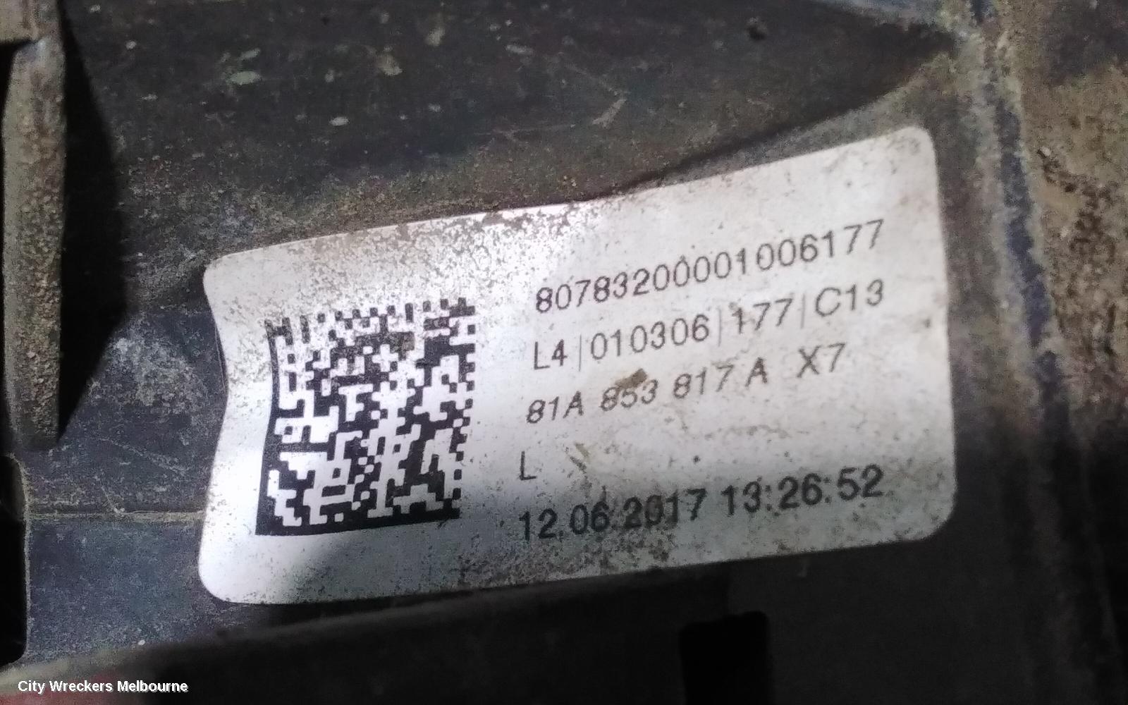 AUDI Q2 WHEEL ARCH FLARE, GA, 10/2016 ONWARDS