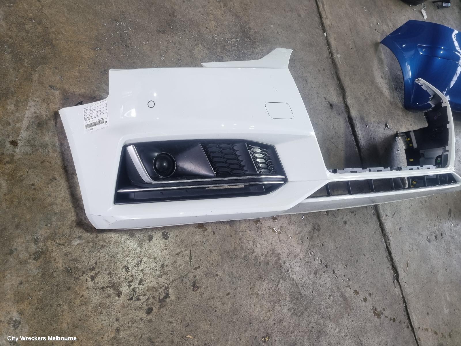AUDI A4 FRONT BUMPER, B9 8W, A4, 1.4 PETROL ENG TYPE, 10/2015 - 11/2020