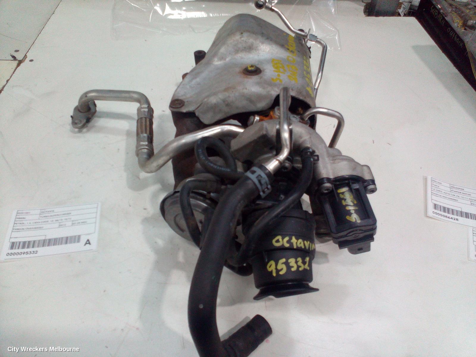 SKODA OCTAVIA TURBO SUPERCHARGER, PETROL, 1.4, CAXA CODE, 1Z, 08/2010 - 10/2013