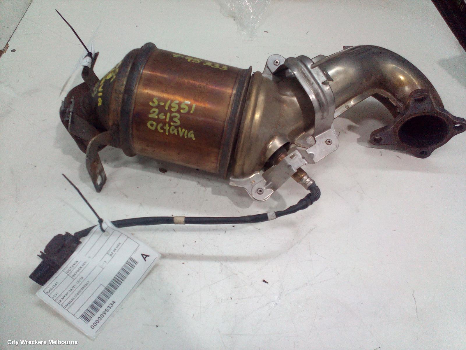 SKODA OCTAVIA CATALYTIC CONVERTER, DOWNPIPE-CAT TYPE, 1.4, PETROL, CAXA CODE, 1Z, 08/2010 - 10/2013