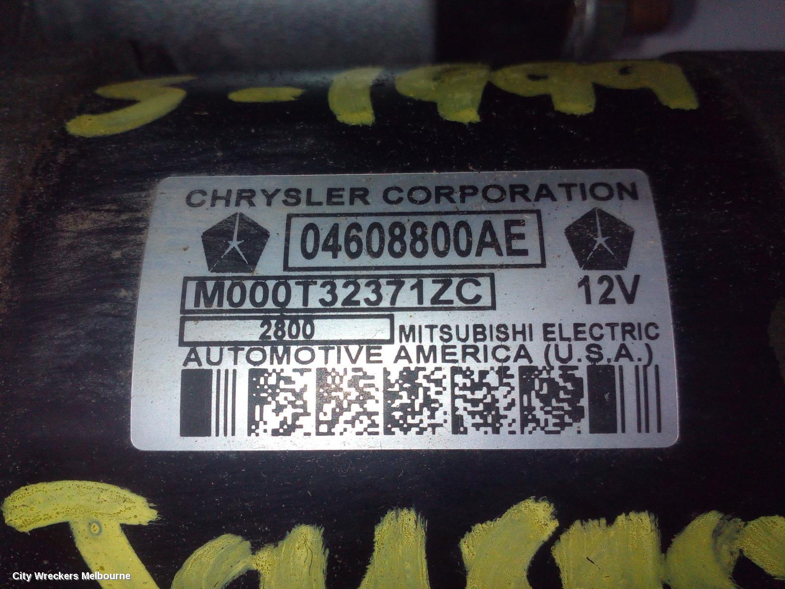 DODGE JOURNEY STARTER, PETROL, 2.7 V6, JC, 09/2008 - 07/2011