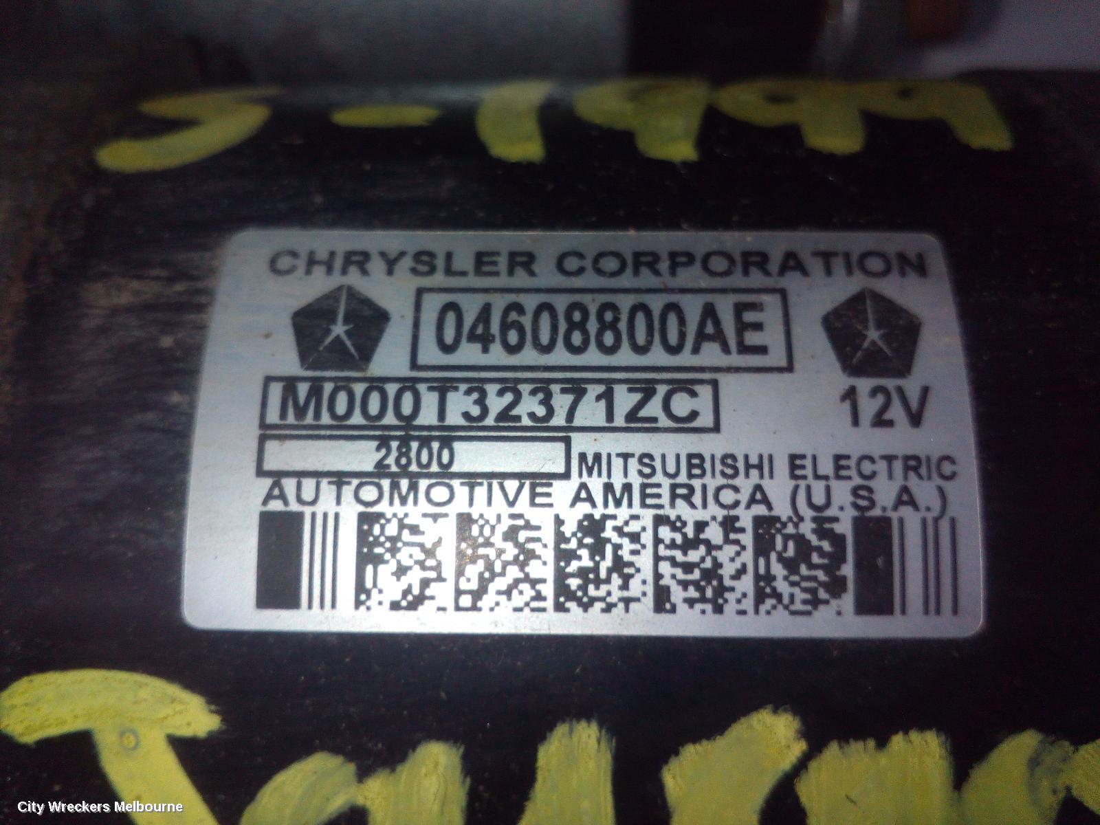 DODGE JOURNEY STARTER, PETROL, 2.7 V6, JC, 09/2008 - 07/2011