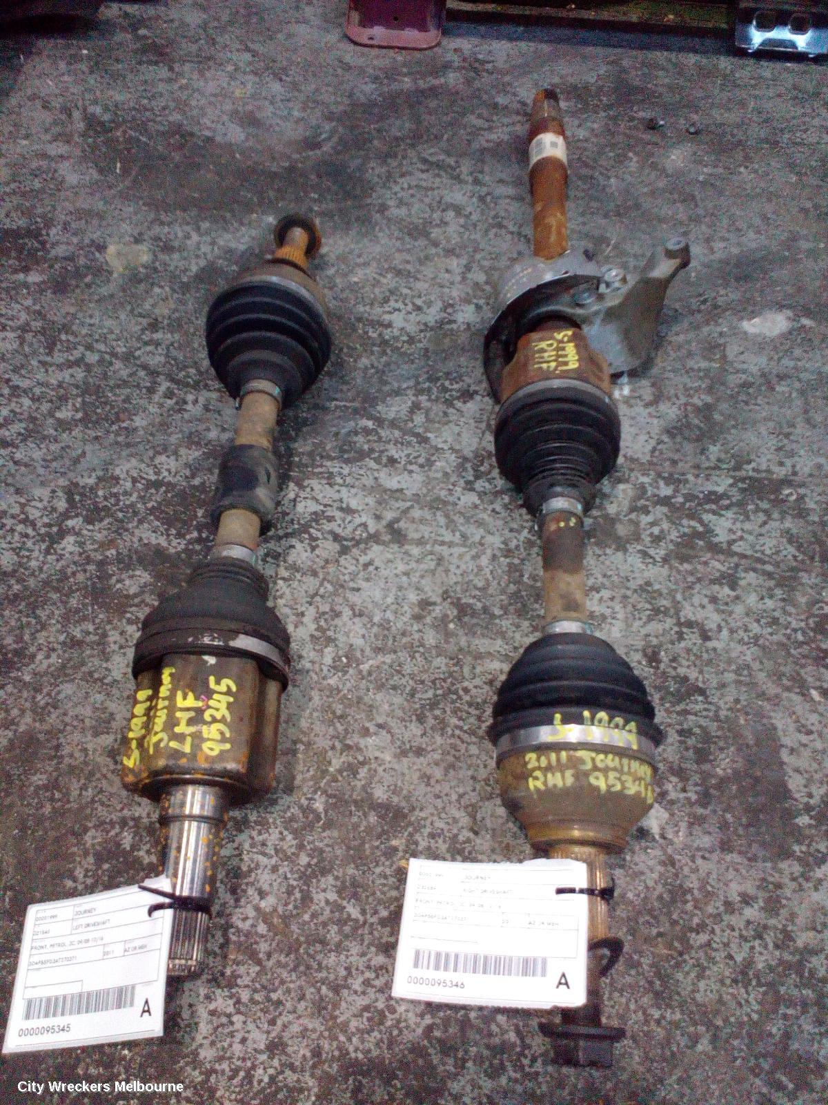 DODGE JOURNEY LEFT DRIVESHAFT, FRONT, PETROL, JC, 09/2008 - 12/2016