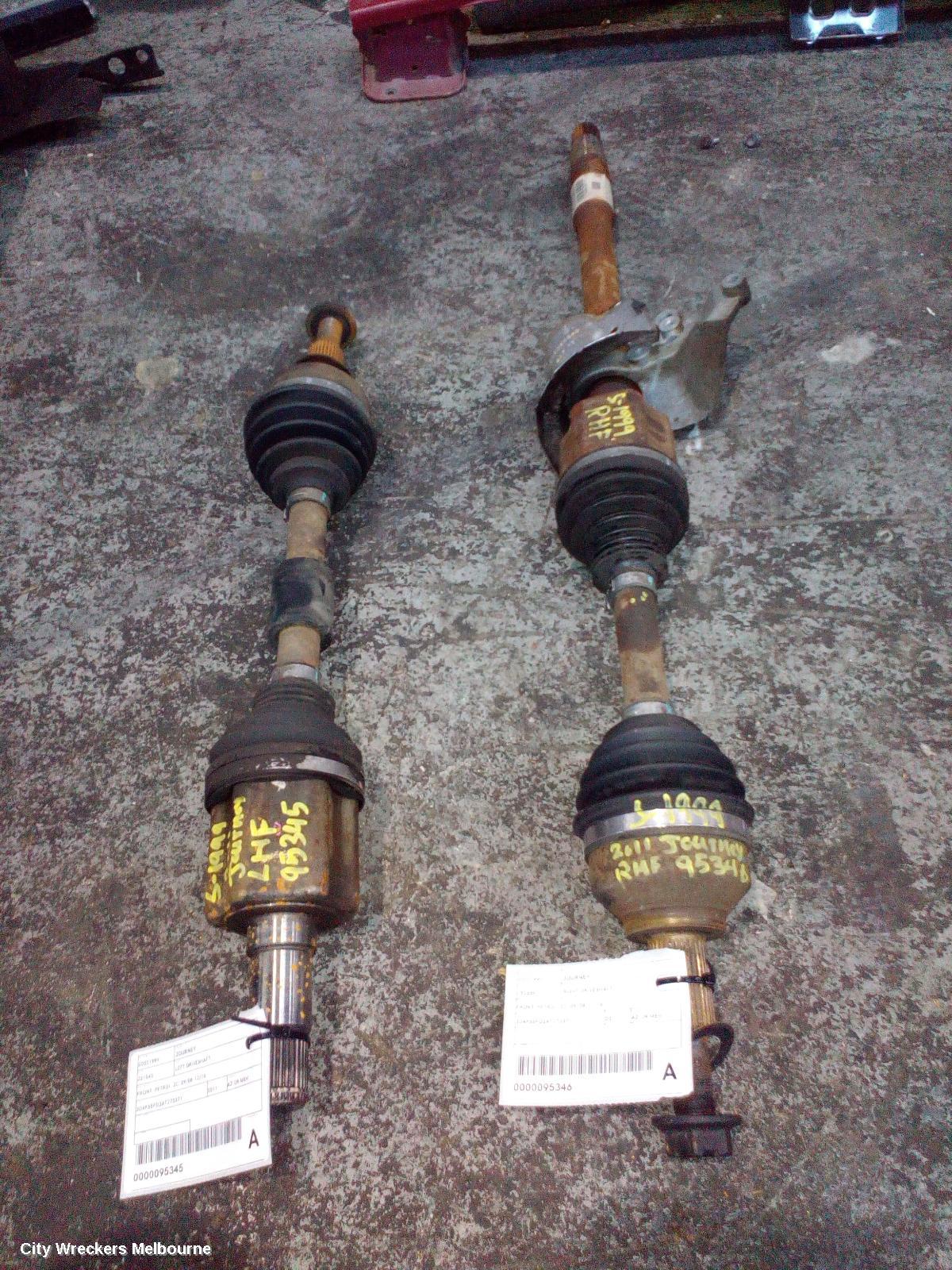 DODGE JOURNEY RIGHT DRIVESHAFT, FRONT, PETROL, JC, 09/2008 - 12/2016