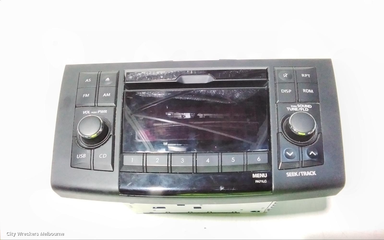 SUZUKI SWIFT RADIO/CD/DVD/SAT/TV, CD PLAYER, W/ BLUETOOTH TYPE, FZ, 08/2010 - 03/2017