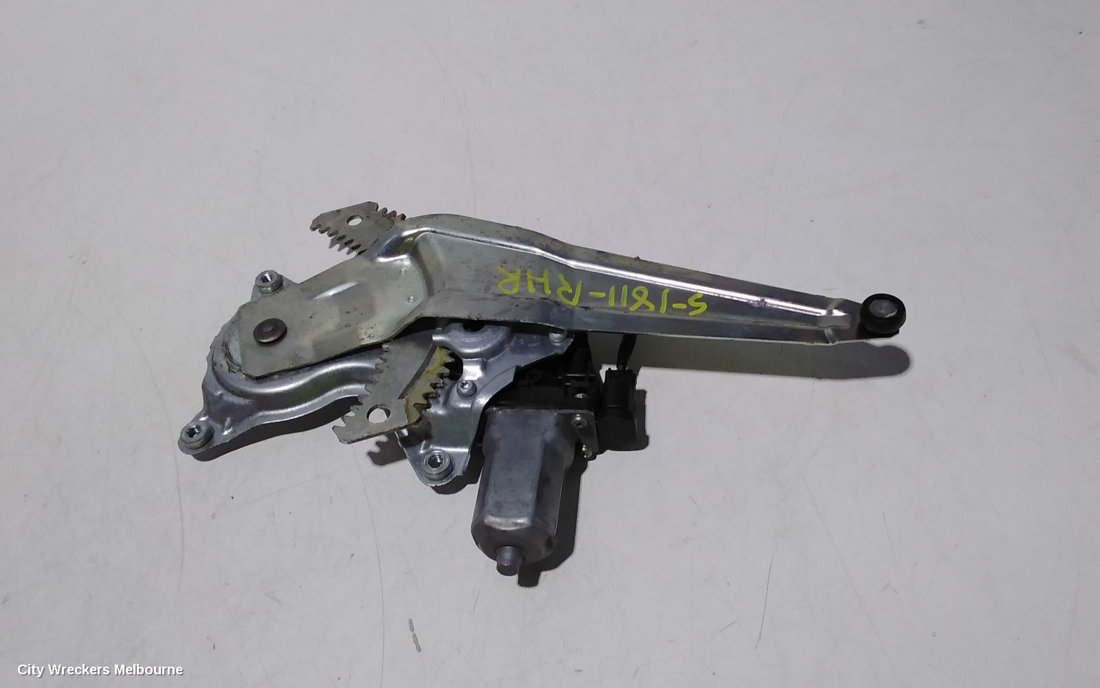 SUZUKI SWIFT RIGHT REAR WND REG/MOTOR, FZ, POWER, 08/2010 - 03/2017