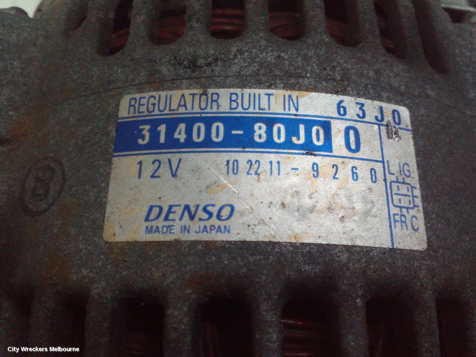 SUZUKI SWIFT ALTERNATOR, 1.5, RS415, P/N 31400-63J00, 4 PIN SQUARE PLUG TYPE, 10/2006 - 02/2011