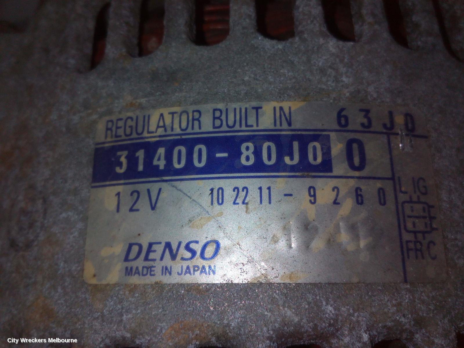 SUZUKI SWIFT ALTERNATOR, 1.5, RS415, P/N 31400-63J00, 4 PIN SQUARE PLUG TYPE, 10/2006 - 02/2011