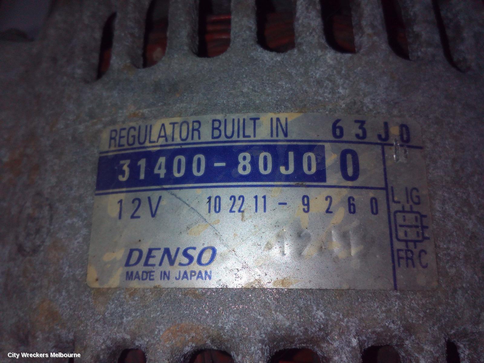 SUZUKI SWIFT ALTERNATOR, 1.5, RS415, P/N 31400-63J00, 4 PIN SQUARE PLUG TYPE, 10/2006 - 02/2011