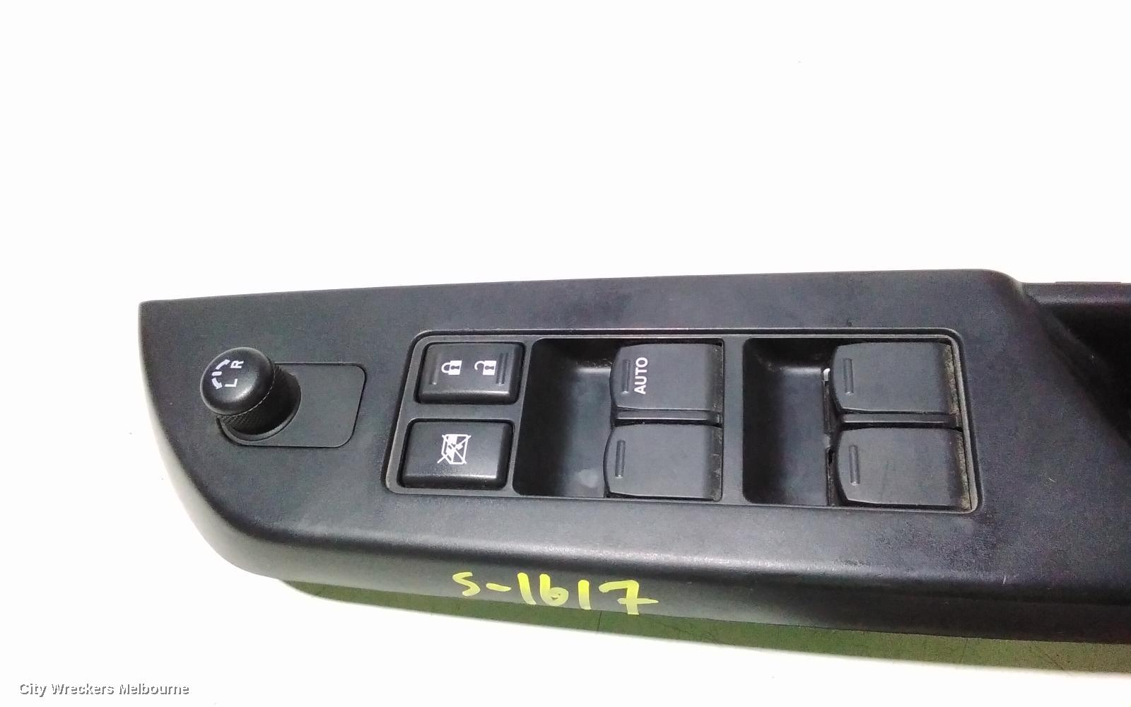 SUZUKI SWIFT PWR DR WIND SWITCH, RH FRONT (MASTER SWITCH), FZ, 18 PIN TYPE, 08/2010 - 03/2017