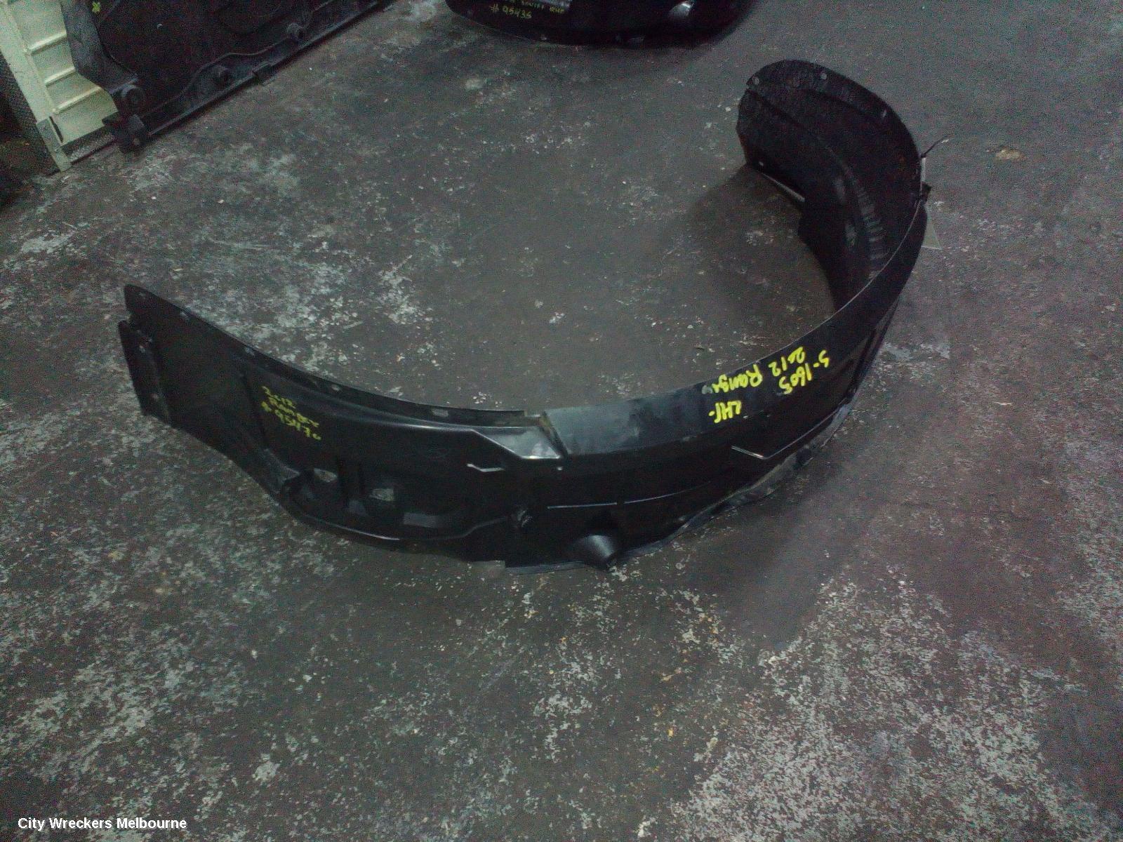 FORD RANGER LEFT GUARD LINER, FRONT, PX SERIES 1, 06/2011 - 06/2015