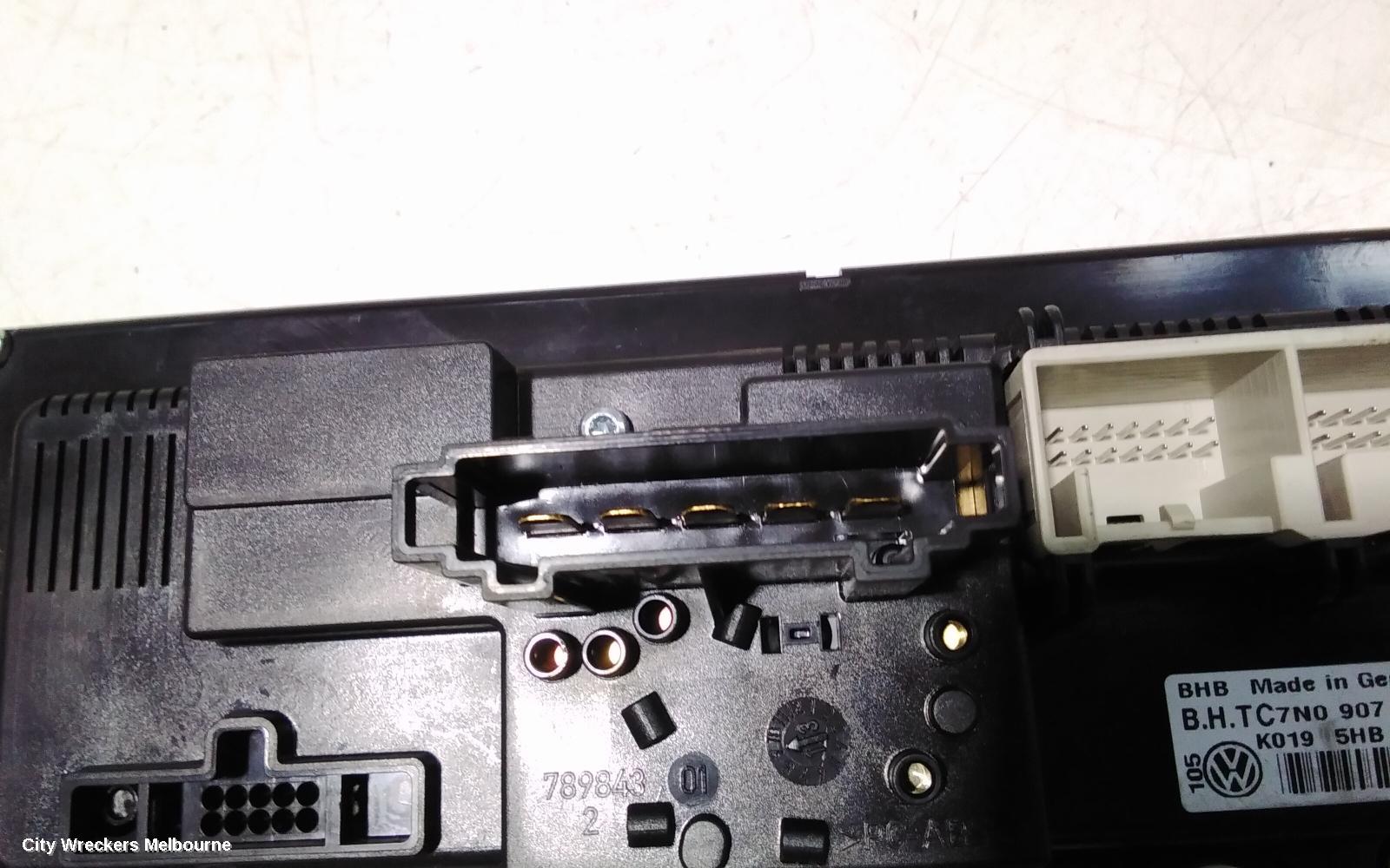 VOLKSWAGEN TIGUAN HEATER/AC CONTROLS, 5N, STANDARD TYPE, NON SEAT WARMER, 05/2008 - 08/2016