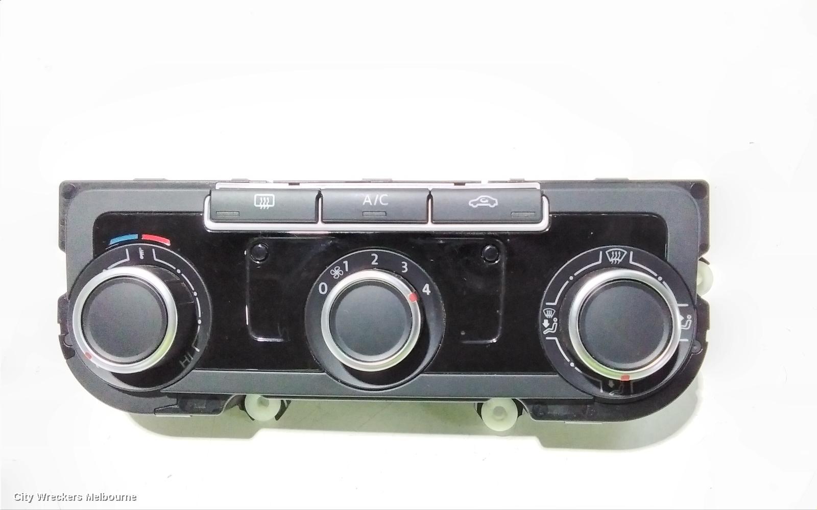 VOLKSWAGEN TIGUAN HEATER/AC CONTROLS, 5N, STANDARD TYPE, NON SEAT WARMER, 05/2008 - 08/2016