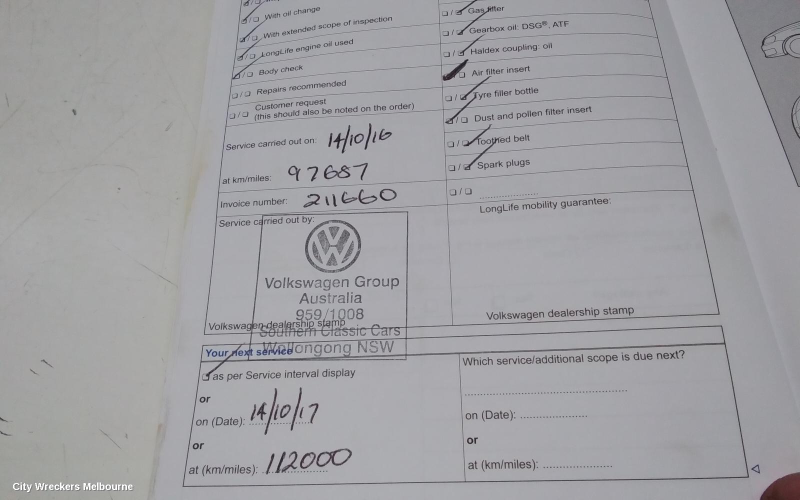 VOLKSWAGEN TIGUAN OWNERS HANDBOOK, 5N, PETROL, 07/2011 - 08/2016
