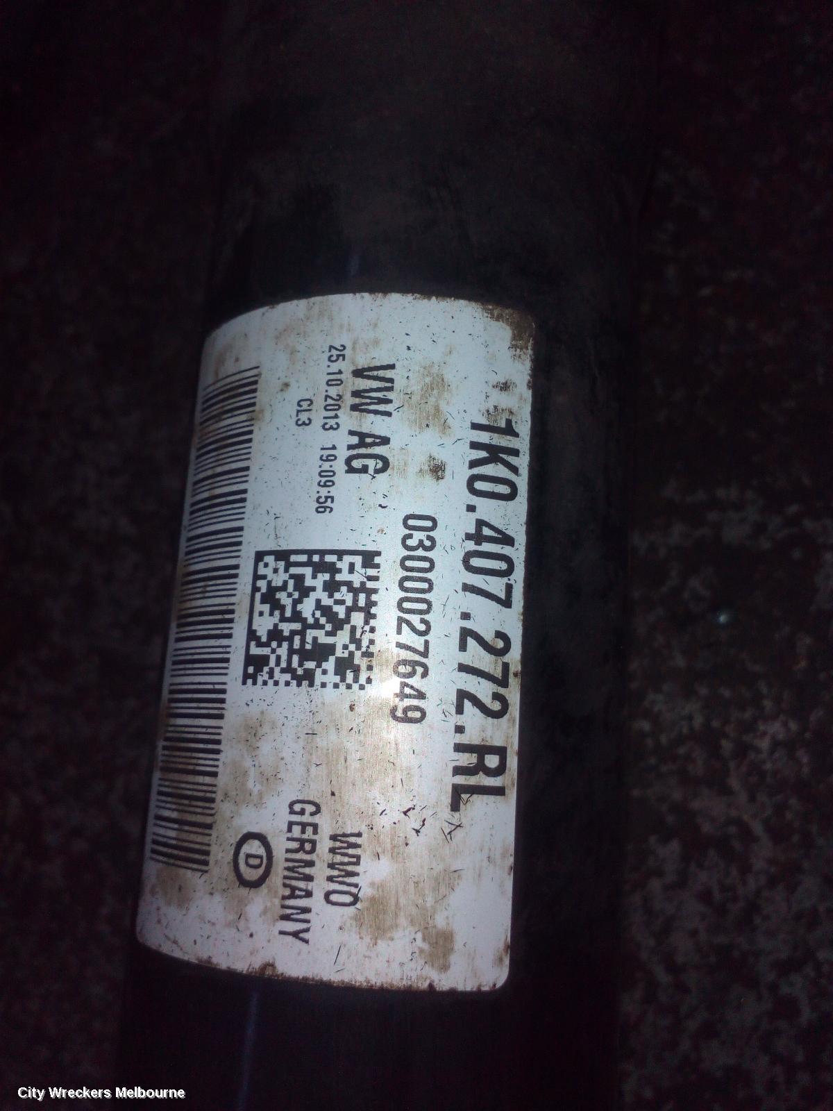 VOLKSWAGEN TIGUAN RIGHT DRIVESHAFT, FRONT, PETROL, 1.4, 5N, 07/2011 - 08/2016