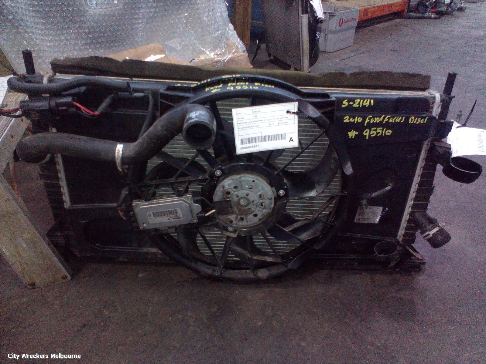 FORD FOCUS FAN, RADIATOR + A/C FAN (1 PIECE), 2.0, LT-LV, DIESEL TYPE, 05/2007 - 07/2011