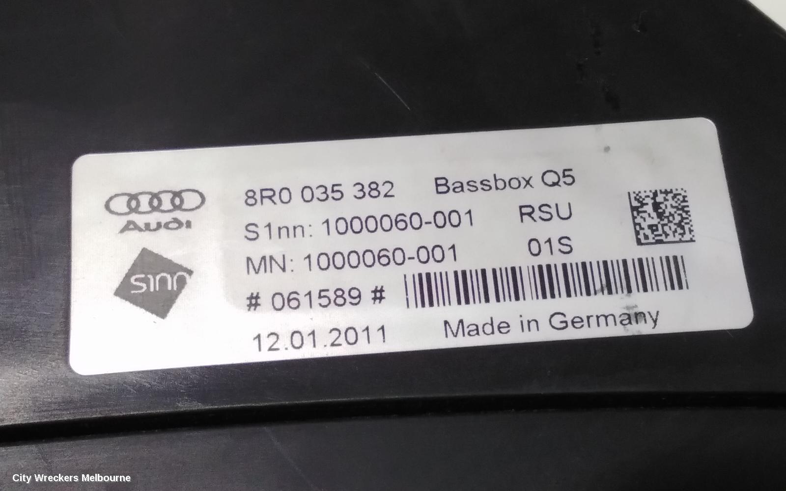 AUDI Q5 RADIO/CD/DVD/SAT/TV, AMPLIFIER, 8R, 03/2009 - 01/2017
