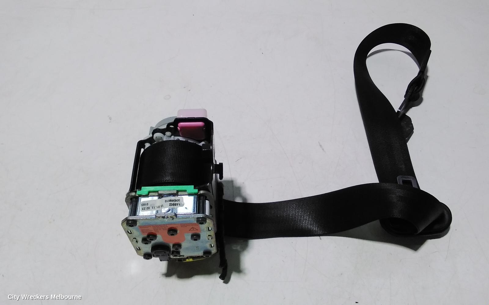 AUDI Q5 SEATBELT/STALK, RH FRONT, SEAT BELT ONLY, 8R, 03/2009 - 12/2013
