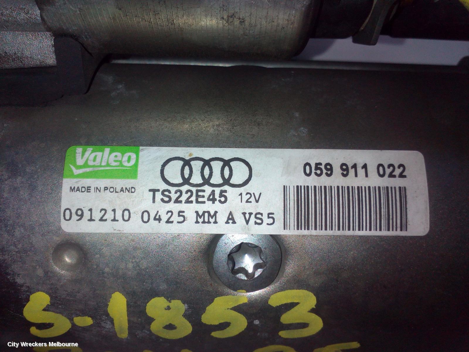 AUDI Q5 STARTER, DIESEL, 3.0, CCWA CODE, VALEO, 8R, 03/2009 - 11/2012