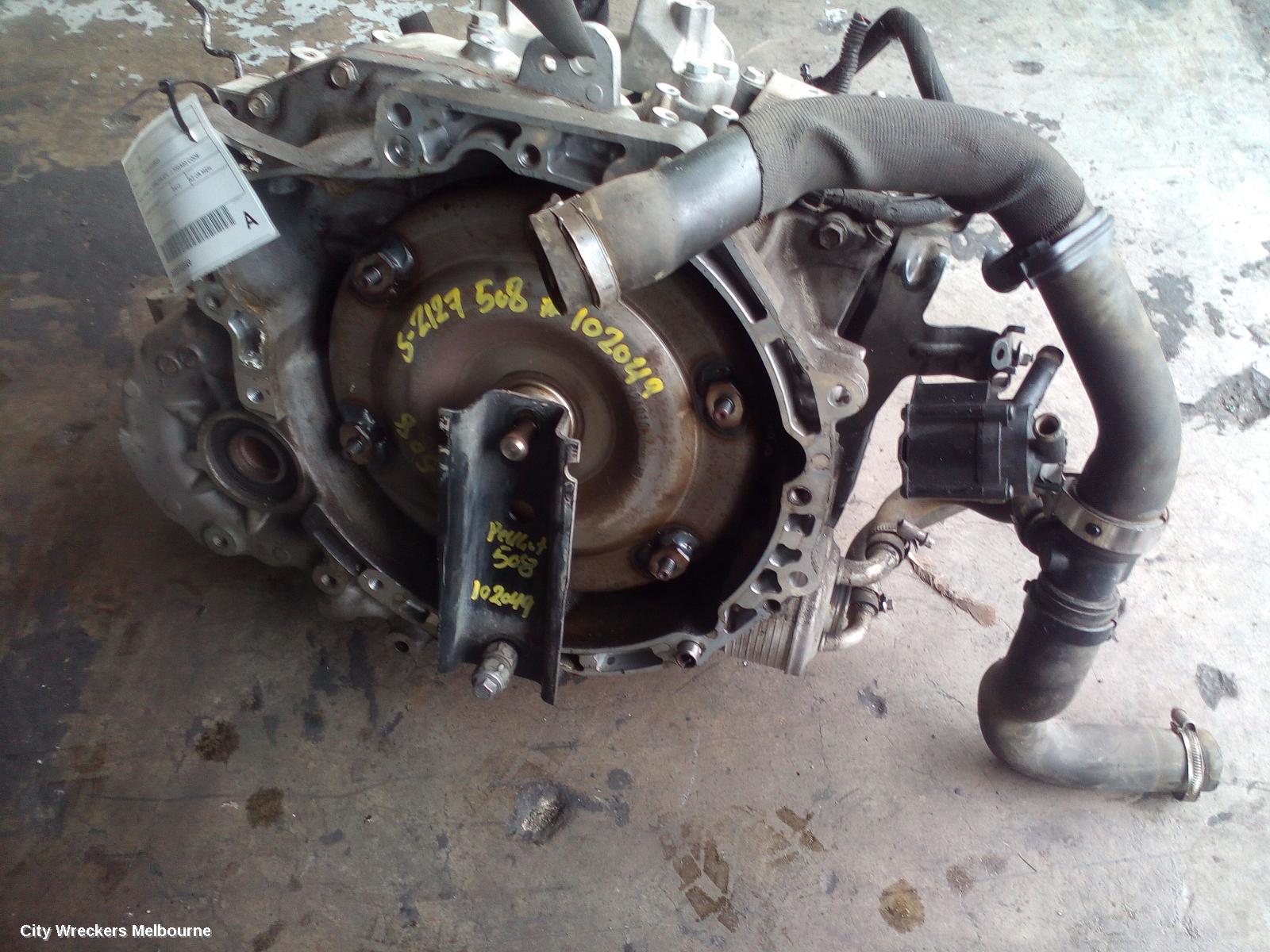 PEUGEOT 508 TRANS/GEARBOX, AUTO, PETROL, 1.6, TURBO (VIN 5FV...), 20GA03 CODE, 05/2011 - 02/2015
