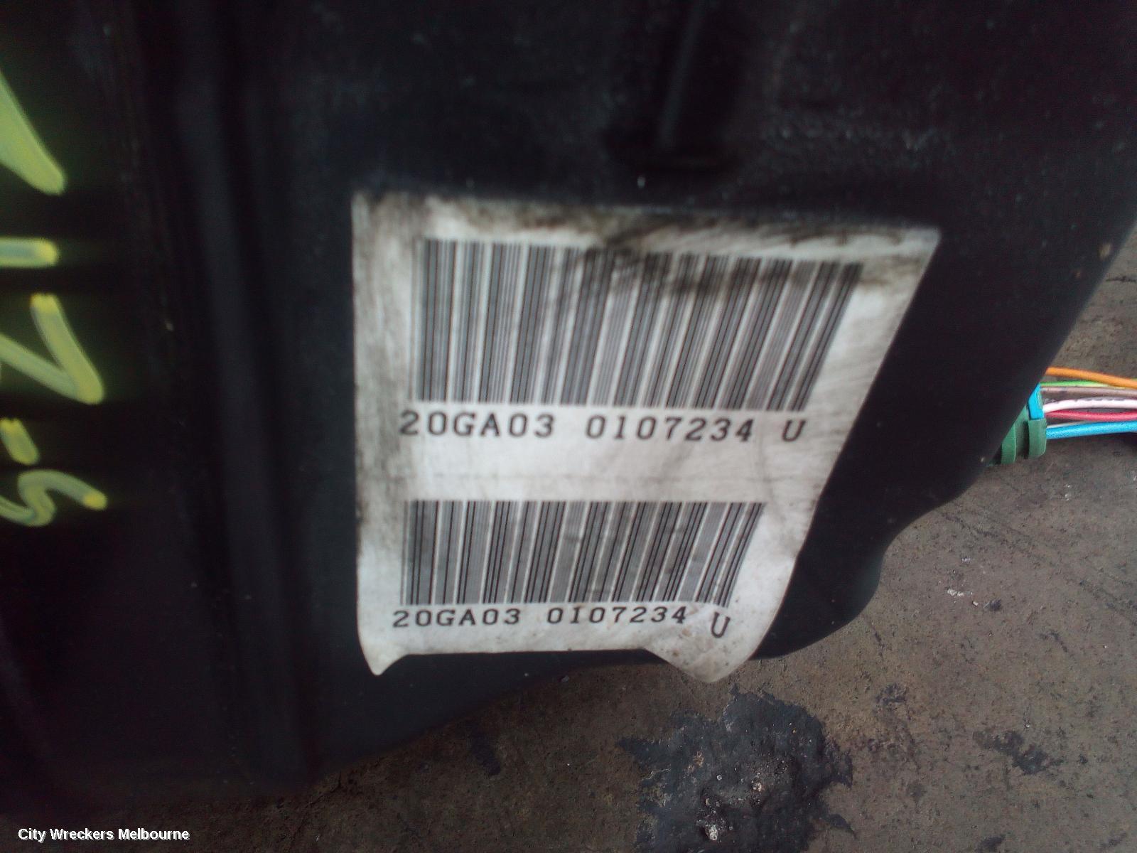 PEUGEOT 508 TRANS/GEARBOX, AUTO, PETROL, 1.6, TURBO (VIN 5FV...), 20GA03 CODE, 05/2011 - 02/2015