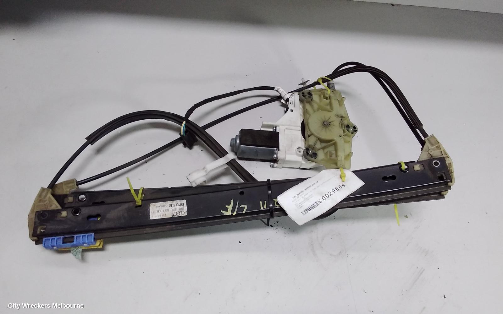 AUDI A6 LEFT FRONT WINDOW REG/MOTOR, C6, VIN WAUZZZ4F...