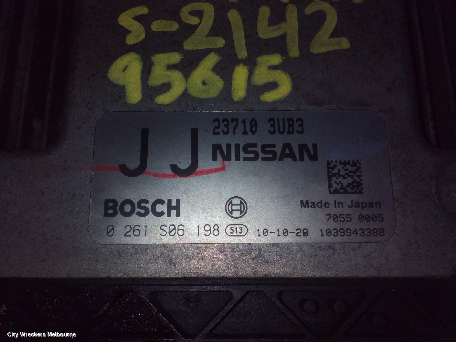 NISSAN XTRAIL ECU, ENGINE ECU, 2.5, PETROL, AUTO T/M, ECU ONLY, T31-T32, 09/2007 ONWARDS