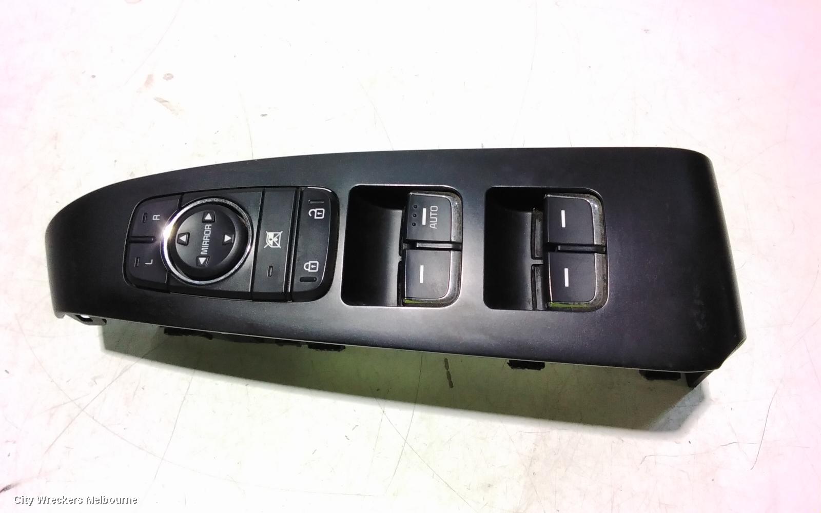 KIA CARNIVAL/GRAND CARNIVAL PWR DR WIND SWITCH, RH FRONT (MASTER SWITCH), NON AUTO FOLD MIRROR SWITCH & FRONT ONLY AUTO WINDOW SWITCH, YP, 02/2015 - 10/2020