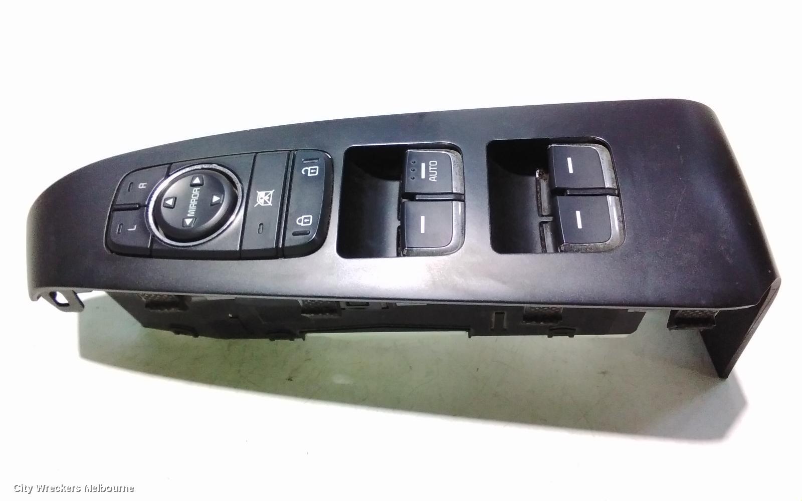 KIA CARNIVAL/GRAND CARNIVAL PWR DR WIND SWITCH, RH FRONT (MASTER SWITCH), NON AUTO FOLD MIRROR SWITCH & FRONT ONLY AUTO WINDOW SWITCH, YP, 02/2015 - 10/2020
