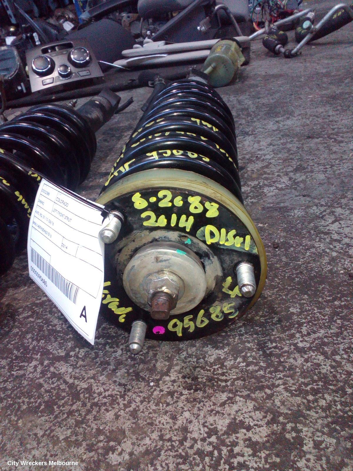 HOLDEN COLORADO LEFT FRONT STRUT, 4WD, RG, 01/2012 - 06/2016