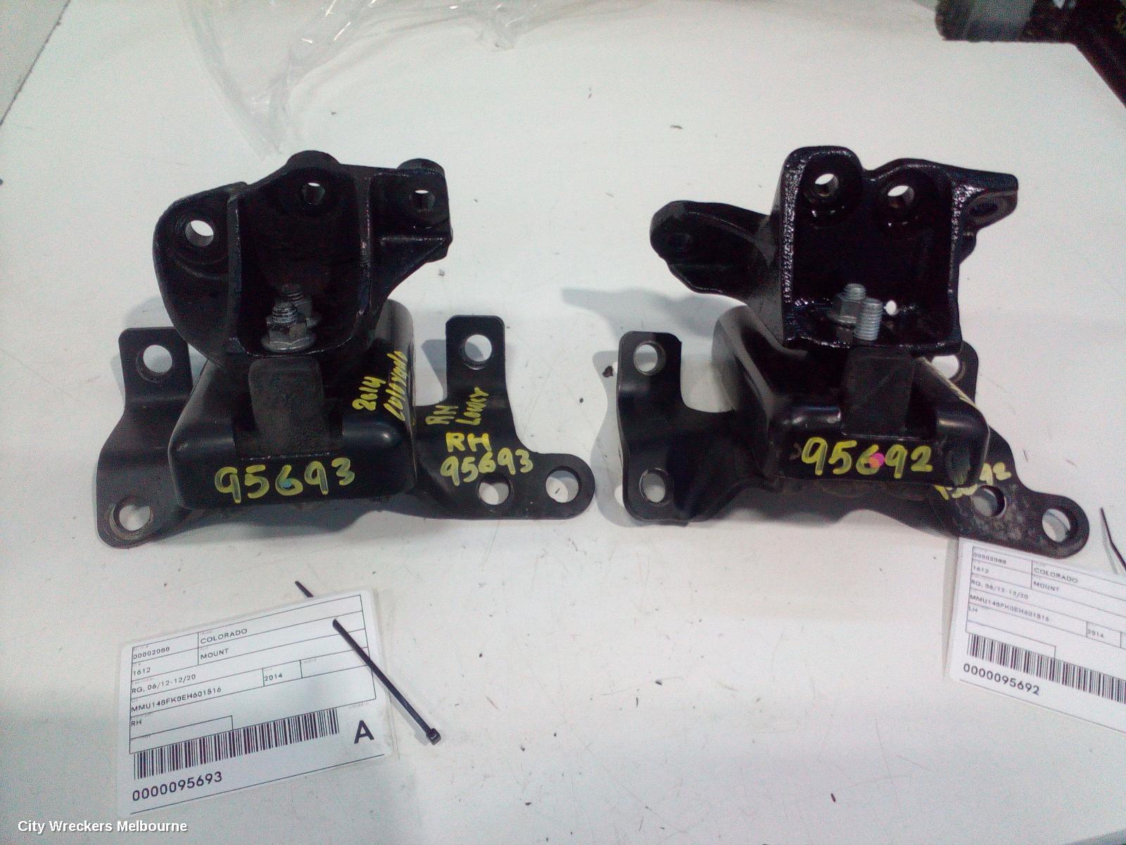 HOLDEN COLORADO MOUNT, RG, 06/2012 - 12/2020
