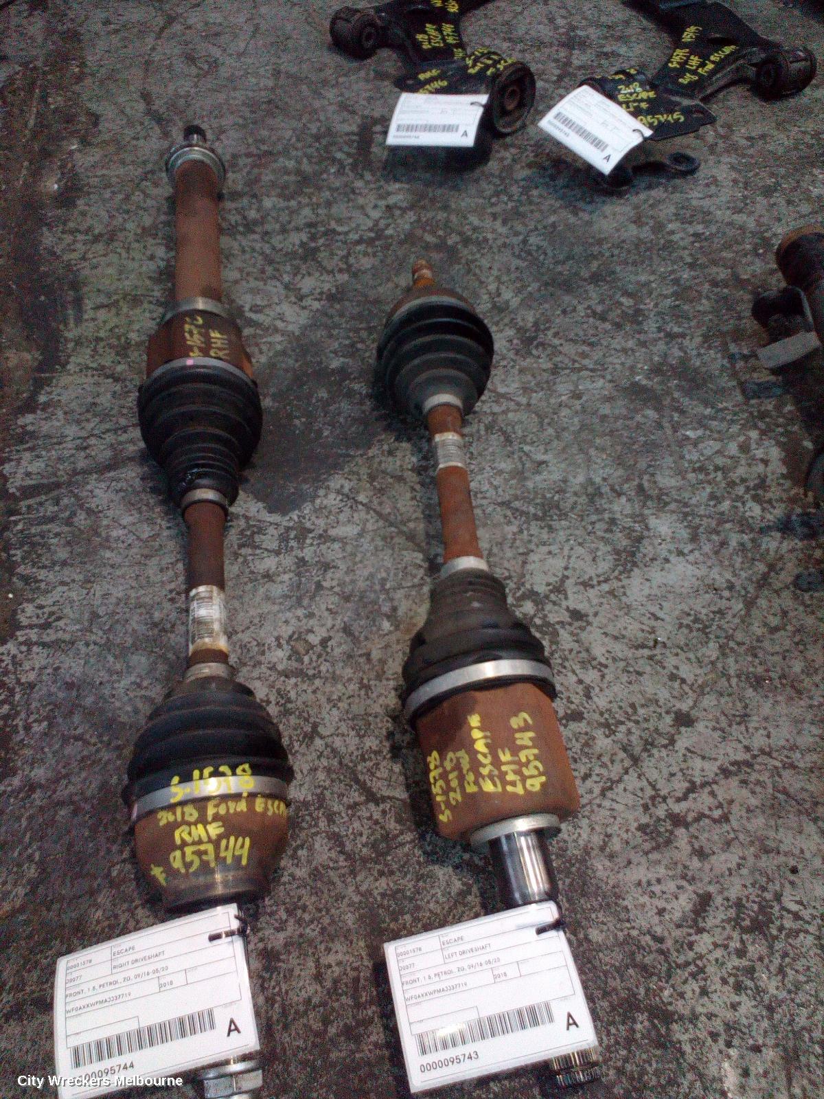 FORD ESCAPE LEFT DRIVESHAFT, FRONT, 1.5, PETROL, ZG, 09/2016 - 05/2020