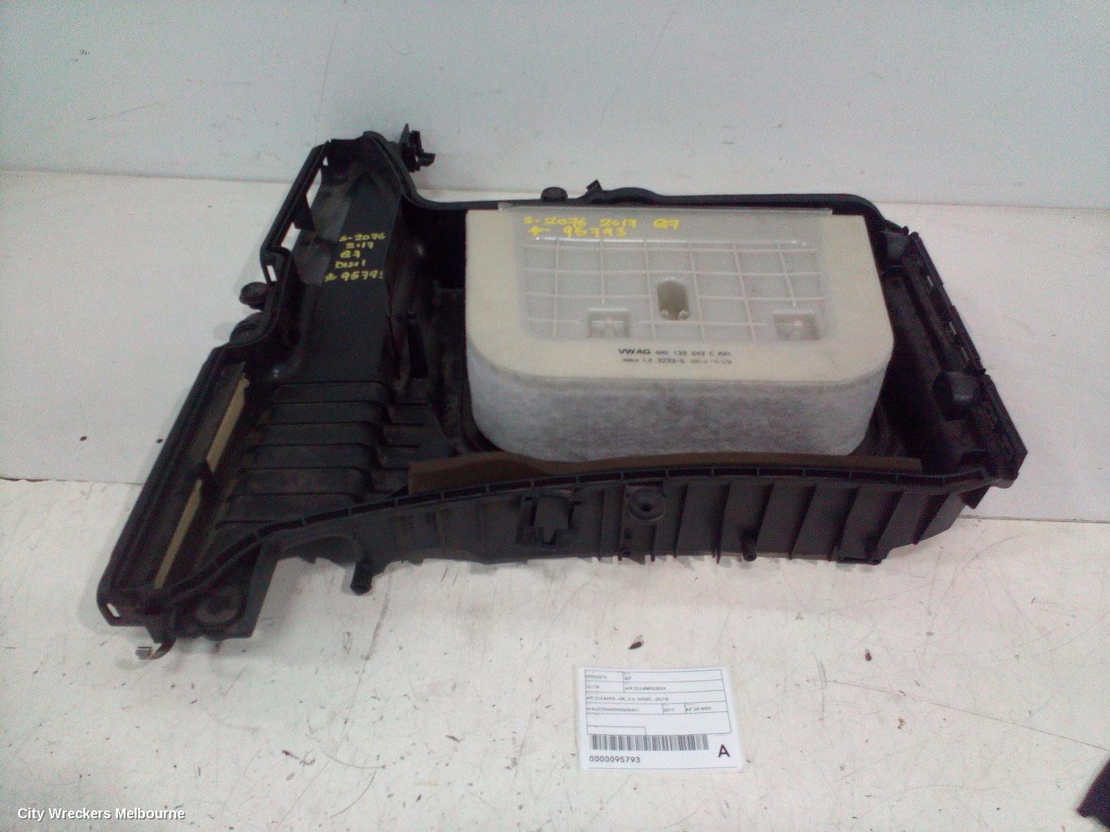 AUDI Q7 AIR CLEANER/BOX, AIR CLEANER, 4M, 3.0, DIESEL, 09/2015 ONWARDS
