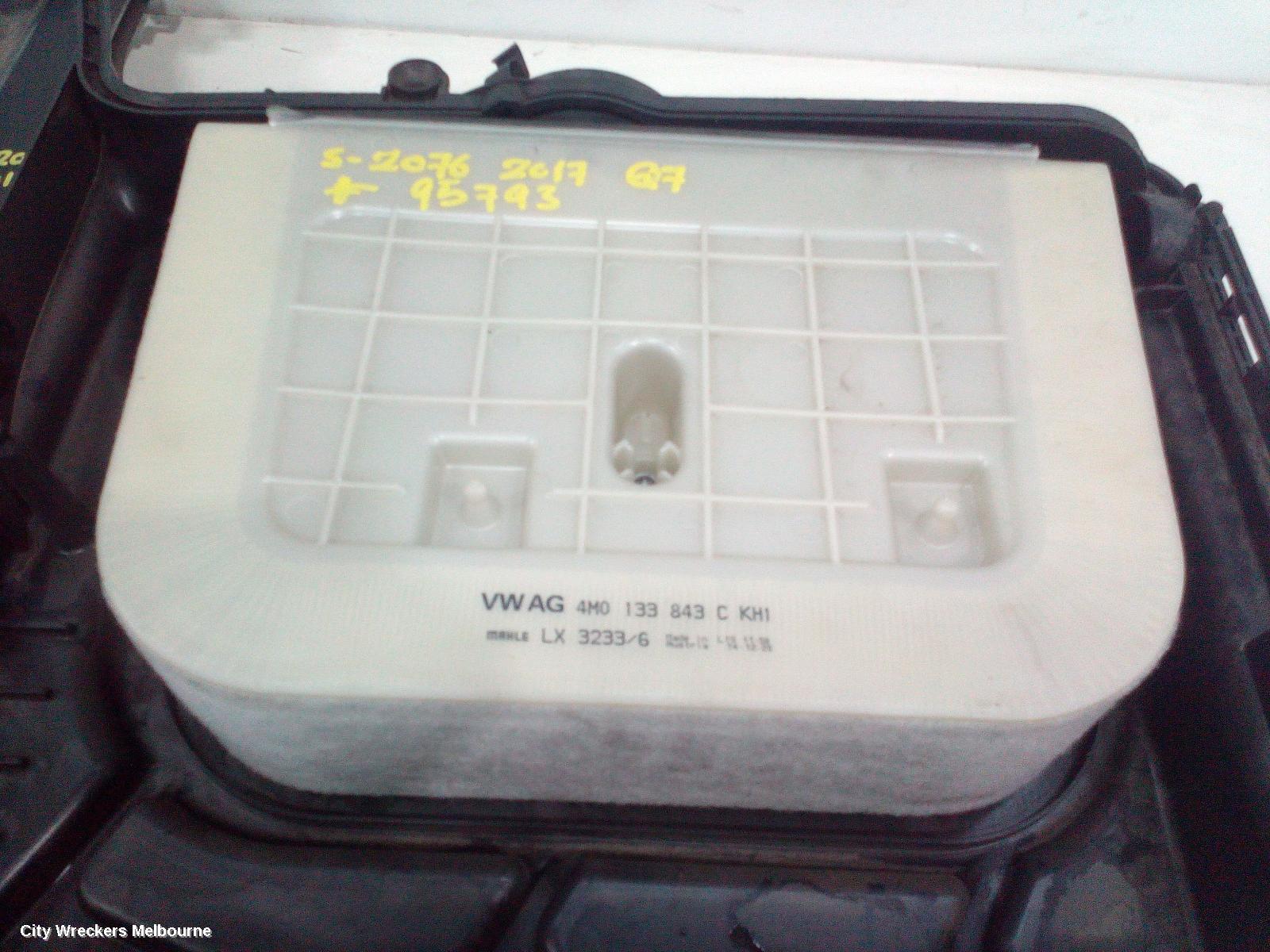 AUDI Q7 AIR CLEANER/BOX, AIR CLEANER, 4M, 3.0, DIESEL, 09/2015 ONWARDS