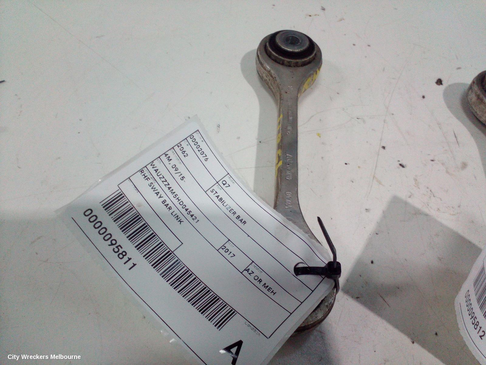 AUDI Q7 STABILISER BAR, 4M, 07/2015 ONWARDS