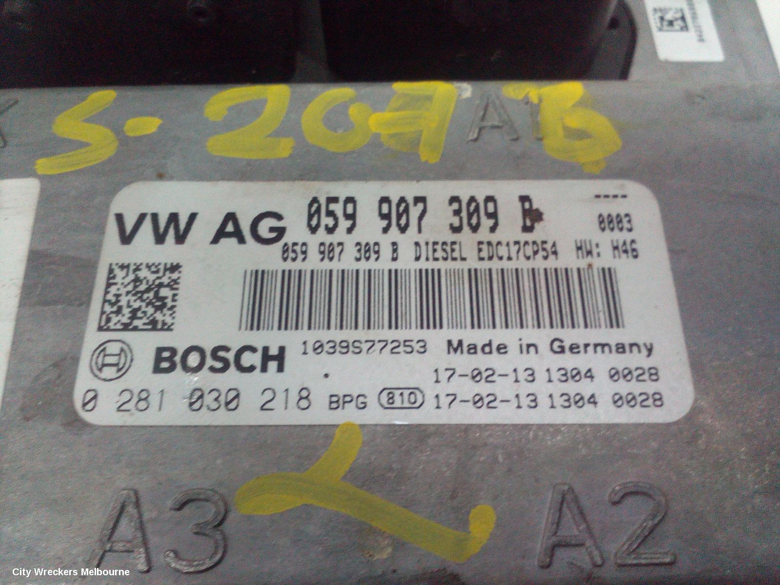AUDI Q7 ECU, ENGINE ECU, 3.0, DIESEL, ECU ONLY, CRTC CODE, 4M, 09/2015 - 03/2020