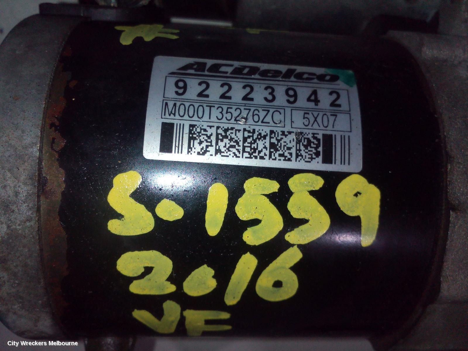 HOLDEN COMMODORE STARTER, 3.0, LFW, VF, 05/2013 - 12/2017